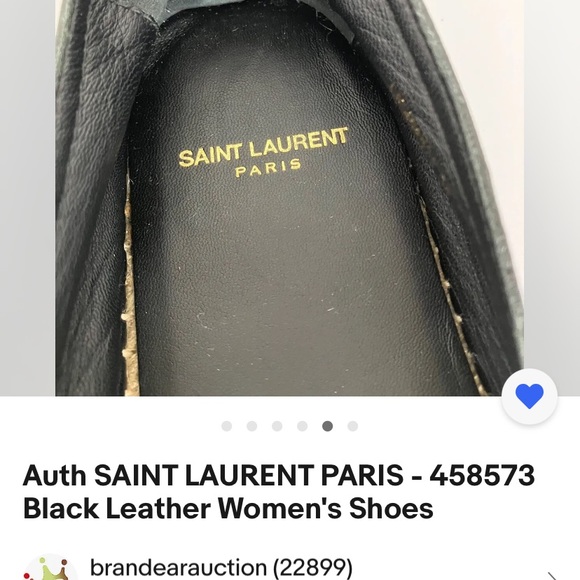 YSL Yves Saint Laurent Leather Espadrille - Picture 11 of 11